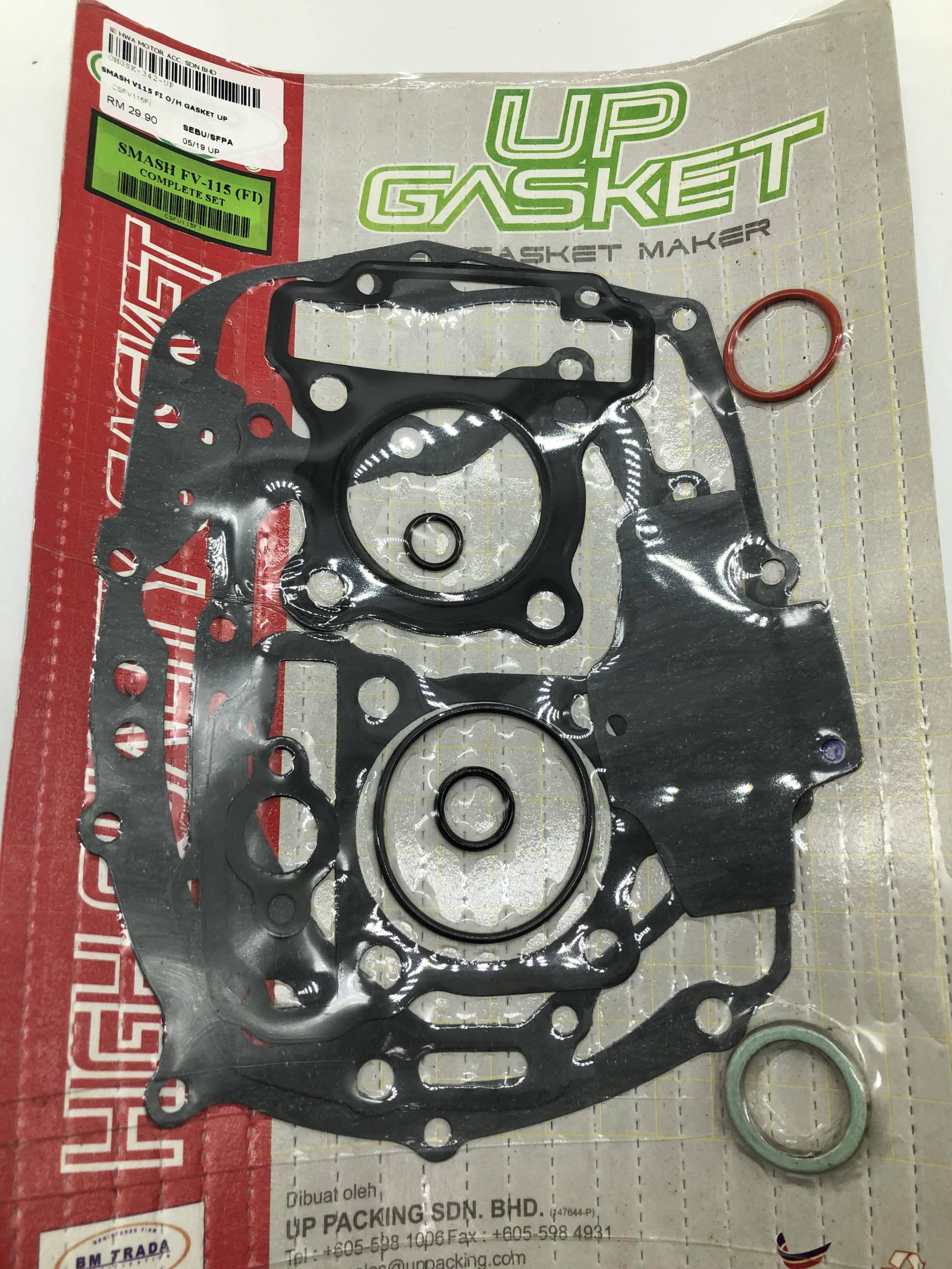 SUZUKI SMASH V 115 FUEL INJECTION SMASH FV-115 FI OVERHAUL GASKET SET ...